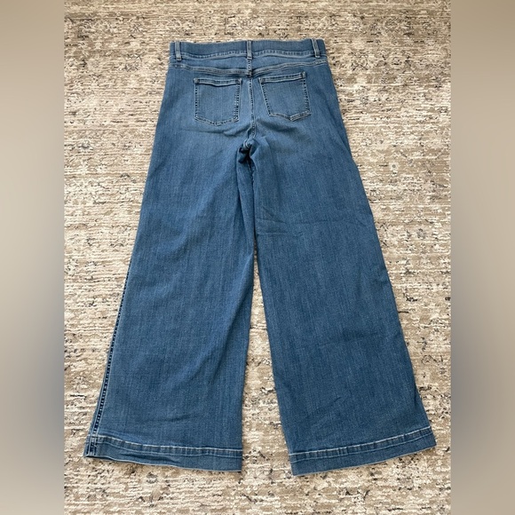 SPANX Seamed Front Wide Leg Jean Plus Size 1X Vintage Indigo Blue 20407R - Picture 6 of 9